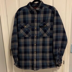 Wolverine insulated work flannel PTP 23”